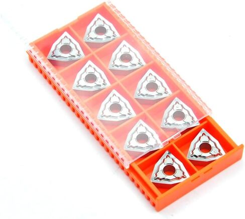إدراجات كربيد للألمنيوم VNGG331 Vngg160404-LHC لتصنيع المعادن غير الحديدية، غير مطلية، 10 قطع in Kuwait