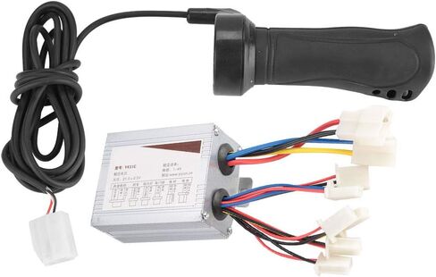 Yoidesu 24v / 36v / 48v 500W Motor Brushed Controller Box Speed Controller & Throttle Grip for Electrical Scooter E Bike Tricycle (24v) in Saudi Arabia