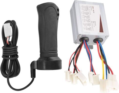 Yoidesu 24v / 36v / 48v 500W Motor Brushed Controller Box Speed Controller & Throttle Grip for Electrical Scooter E Bike Tricycle (24v) in Saudi Arabia