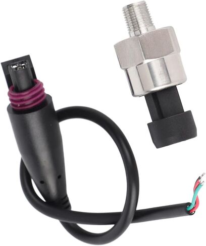 GOTOTOP Pressure Transducer 100PSI Pressure Transducer Sender Sensor Stainless Steel Oil Pressure Sensor for Oil Fuel Air Water (100PSI) in Saudi Arabia