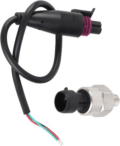 GOTOTOP Pressure Transducer 100PSI Pressure Transducer Sender Sensor Stainless Steel Oil Pressure Sensor for Oil Fuel Air Water (100PSI) in Saudi Arabia