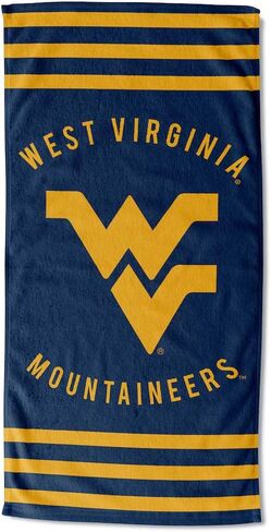 منشفة الشاطئ Northwest Company NCAA West Virginia Mountaineers، زرقاء، 30 × 60 in Saudi Arabia