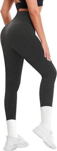 High Waisted Leggings for Women - Soft Tummy Control Yoga Workout Pants Cycling Dancing Tights in Saudi Arabia
