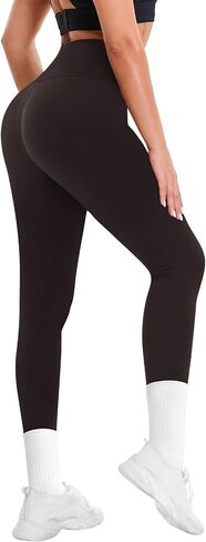 High Waisted Leggings for Women - Soft Tummy Control Yoga Workout Pants Cycling Dancing Tights in Saudi Arabia
