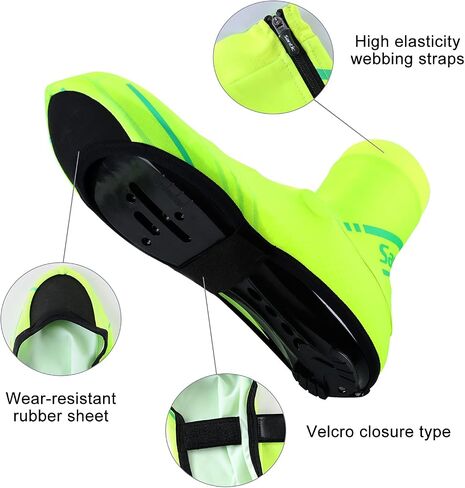 Santic Cycling Shoe Covers Unisex Windproof Bike Cycling Overshoes Winter Thermal Sports Accessories 1 Pair … in Saudi Arabia