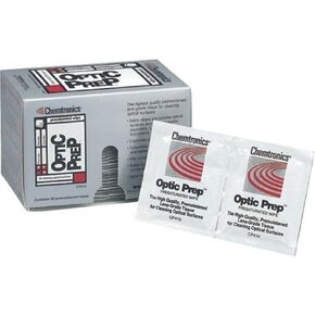 Chemtronics CP410 Optic Prep Presaturated, 50 WIPES, White