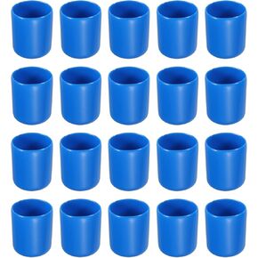 Screw Thread Protector Cover Rubber End Caps, [for Screw, Bolt] - 3/4"(19mm) ID/Blue/20pcs
