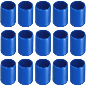 Screw Thread Protector Cover Rubber End Caps, [for Screw, Bolt] - 1/2"(13mm) ID/Blue/20pcs