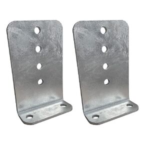 8 Pack 8" Galvanized L-Type Boat Trailer Bunk Bracket, Heavy Duty (8)