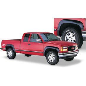 Bushwacker 40919-02 Pocket Style Fender Flares 4pc. Set fits 1988-1999 Chevrolet and GMC K/C1500, K/C2500, & K/C3500 (Excludes Dually); 1992-1999 Suburban, Tahoe (2 Door), & Yukon (2 Door)