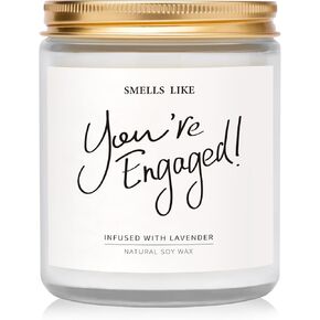 Engagement Gifts for Couples, Engagement Gifts - Lavender Scented Candles, Gifts for Newly Engaged Couples, Engagement Gifts for Her, Women, Best Engaged Gifts