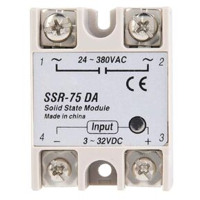 Solid State Relay, Keenso SSR75DA 75A DCAC Solid State Relay SSR Machinery Control 332VDC? 24380VAC Solid Module State Relay