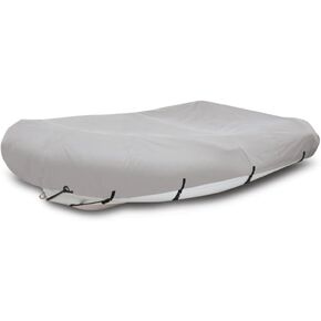 Pyle Inflatable Boat Cover - 11.5’ to 12.5’ ft. Armor Shield Protective Storage - Waterproof 600 Denier Canvas, Weather Resistant with Sun Damage Protection - Pyle (PCVFLT16) , Gray