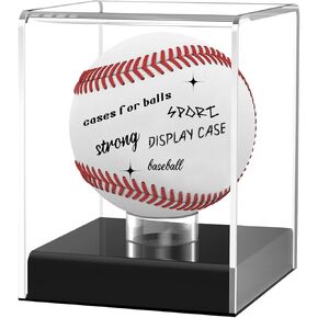 Baseball Display Case - Acrylic Baseball Display Cases,Baseball case Display for Balls,Baseball Case for Autographed Baseball,Memorabilia Baseball Clear Display Case