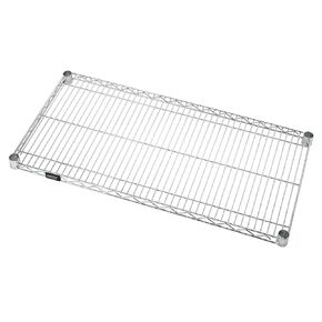Quantum Storage 1236C-4 4-Pack Extra Shelves for 12" Deep Wire Shelves, Chrome Finish, 800 lb. Load Capacity, 1" Height x 36" Width x 12" Depth
