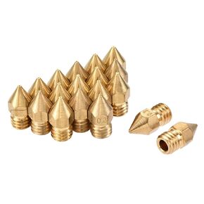 uxcell 0.5mm 3D Printer Nozzle, 18pcs M6 Thread for MK8 3mm Extruder Print, Brass
