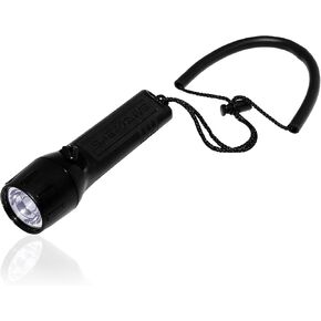 Classic LED Flashlight - 500 Lumens Underwater Dive Light - Waterproof Torch Light for Outdoor Activities - Scuba Gear, Technical, Cave, Hunting, Camping Assessories (Blue)