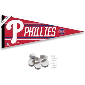 Philadelphia Phillies Pennant Banner and Wall Tack Pads