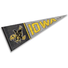 Iowa Hawkeyes Pennant Throwback Vintage Banner