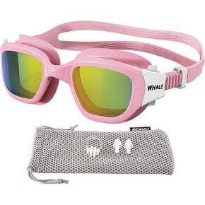 Whale Kids Swim Goggles 100% Uv Protection And Anti-Fog Polarized Swimming Goggles Suitable For 6-14 Years Old Children