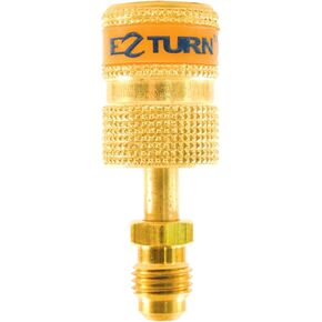 Uniweld EZAB EZ-Turn Anti-Blowback Adapter, 1/4" M.F. x 1/4" FF Straight