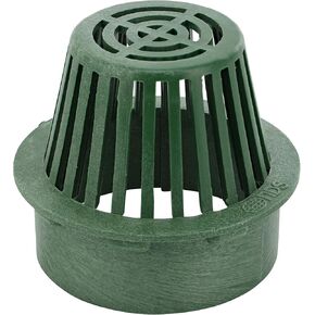 NDS 80G*, 6-Inch Atrium Grate, Connects to 6-Inch Spee-D Basin, 6-Inch Drain Pipes and Fittings, for Small Lawns, Landscaping and Patios, Plastic, Green