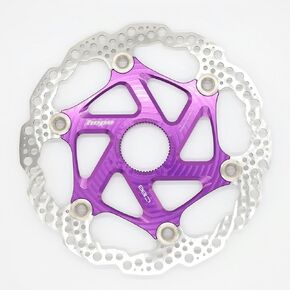 Hope MTB Floating Centre-Lock Disc Brake Rotor - 180mm, Center-Lock, Purple