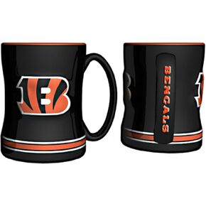 NFL Sculpted Coffee Mug, 14 Ounces, Cincinnati Bengals