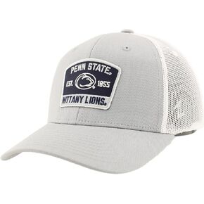 ZHATS Standard NCAA Officially Licensed Snapback Hat Big Rig Patch Gray White Switchback, Grey, One Size