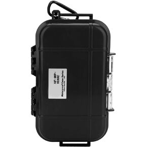 Tomotato Waterproof Storage Case, Outdoor Survival Waterproof Case Shockproof Storage Case Airtight Carry Box Container for Outdoor Boating Camping(Black)