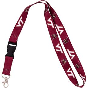 Desert Cactus Virginia Tech Lanyard Hokies VT Car Keys ID Badge Holder Lanyard Keychain Detachable Breakaway Snap Buckle (Maroon)