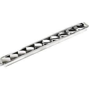 MARINE CITY 304 Grade Rust Proof Stainless Steel 10 Slots Louver Vent for Boats Marines Yachts Caravans (20-3/4 × 3 × 1-1/4 Inches)