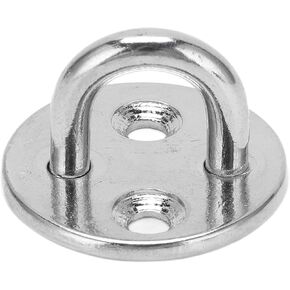 Pad Eye Plate U-Shaped Eye Pad Universal Heavy Duty Eye Plate for Door Boat Hammock Home, Wall Mount Eye Plate for Ship Lovers
