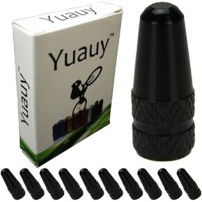 10 قطعة دراجة نارية سوداء بريستا دراجة الطريق سباق المعادن الملونة بأكسيد تشكيله سبائك الألومنيوم الإطارات النمط الفرنسي غطاء صمام غطاء الغبار يغطي in Kuwait