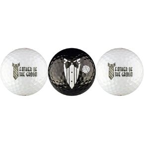 Father of The Groom Wedding Variety Golf Ball Gift Set