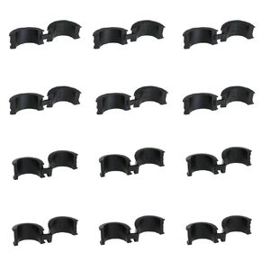DGZZI 12PCS Bicycle Clip Reflector Inner Village Accessory Handlebar Spacer Adapter Bicycle Handlebar Rubber Spacer Suitable for Mounting Bicycle Stopwatch Mobile Phone Holder Rearview Mirror