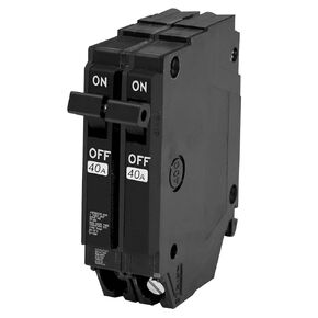 THQP240 Circuit Breaker, THQP240 2Pole Breaker,120/240V 40 Amp 10kAIC,Plug-in Mounting Type,Includes Current limiting System, Protect Circuit Safety