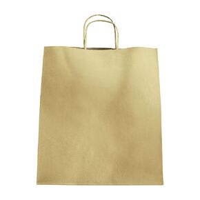 حقائب تسوق وهدايا من ورق كرافت من Karat HUNTINGTON (XL) بمقبض، مقبض ملتوي قوي، مثالية لتجارة التجزئة والأعمال الصغيرة، متينة وقابلة لإعادة التدوير، مثالية للبقالة والملابس - 200 قطعة، FP-SB130