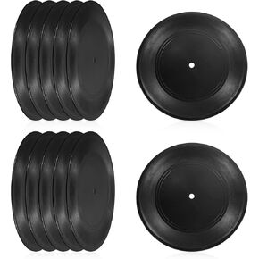PATIKIL Blank Vinyl Records, 12 Inch 20 Pack CD Fake Vinyl Records for Wall Aesthetic Decor, Decorative Records for Roll Music Room Rock Party DIY Decoration, Black
