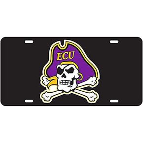 East Carolina Pirates Acrylic License Plate Officially Licensed