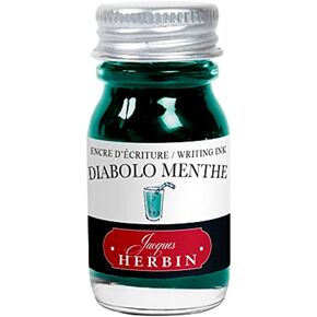 J. Herbin Fountain Pen Ink - 10 ml Bottled - Diabolo Menthe
