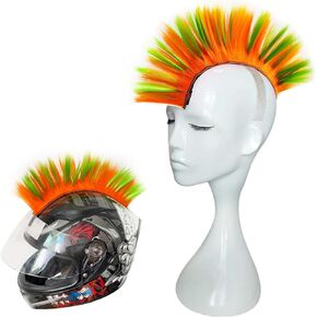 Mohawk for Helmet Wigs Hair Helmet Mohawk Decoration Hawk for Motorcycle Bicycle Snowboarding Skiing Biking Cycling Helmets(Helmet Not Included)
