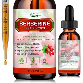 Berberine Liuqid Drop, Supports Immune System & Gastrointestinal Care