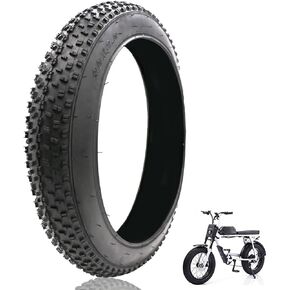 20" Bike Fat Tire, 76-406/20x3.0-inch Snow Tire | E Bike Fat Tires 20" All-Terrain Tires Mountain Bike Tires | Replacement Tire Compatible with Urban Mountain or Three-Wheeled Bicycle | 30 PSI