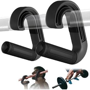 Neutral Grip Handles for Pull Up: Ergonomic Portable Hooks for Barbell Row Deadlift Resistant Bands for Home Gym Fitness Enthusiasts