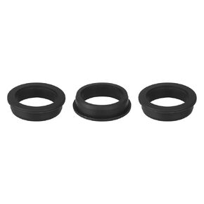 uxcell 3Pcs 2" ID, 2-4/8" Drill Hole Rubber Grommets, Top Hat Grommets Firewall Hole Plug Fit 52mm Wire for Vinyl Tubing in Hydroponic Irrigation Systems, Black