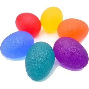 Hand Grip Strength Trainer, 6 Pack Stress Balls for Adults Therapy, Multiple Resistance Physical Therapy Equipment Stress Balls, Squeeze Balls for Exercise Rehabilitation Anxiety Relief