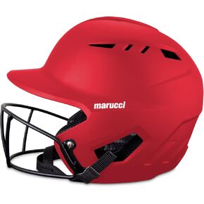 Marucci - DURAVENT SB Batting Helmet with Facemask RED (MBHDVSB-R-AL)
