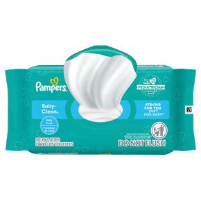 Pampers Baby Clean Wipes, Baby Fresh Scented, 12 Flip-Top Packs (864 Wipes Total)
