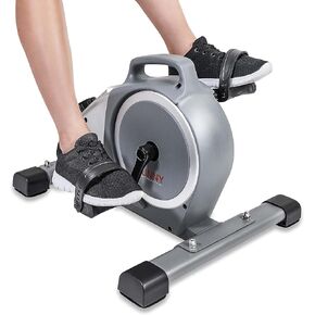 Sunny Health & Fitness Dual Function Under-Desk Bike Trainer, Mini Exercise Machine for Senior Training, Arm/Leg Cardio Cycle Workout, Optional Magnetic, Motorized & Bluetooth Connect to SunnyFit App